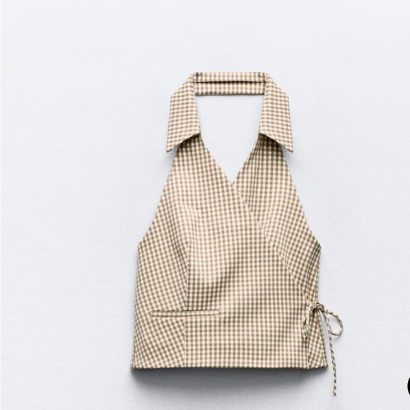 Zara 2 pieces set vest jacket and capri pants - Picture 3 of 5